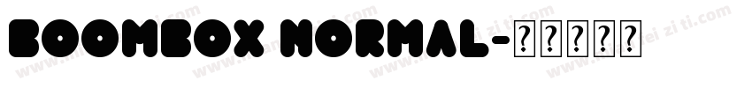 BoomBox Normal字体转换